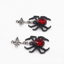 Matte Black Spider Stud EarringsEarrings
