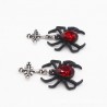 Matte Black Spider Stud EarringsEarrings