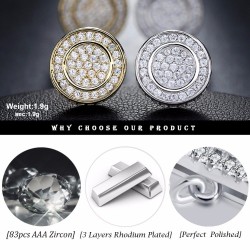 Brinco redondo - ouro/prata