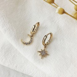 Star Moon Earrings - WomenEarrings