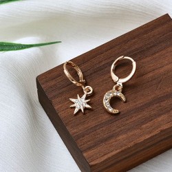 Star Moon Earrings - WomenEarrings