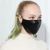Máscara de algodão na moda / boca com lantejoulas - anti-polução - respirável - proteção