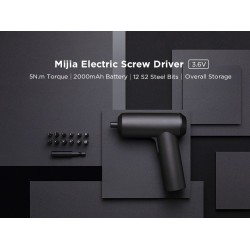Xiaomi Mijia - 3.6V 2000mAh - sem fio - chave de fenda elétrica com 12 peças