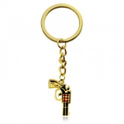Chaveiro de arma de ouro
