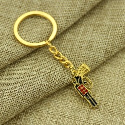 Gold Gun KeychainKeyrings