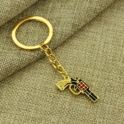 Gold Gun KeychainKeyrings