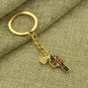 Gold Gun KeychainKeyrings