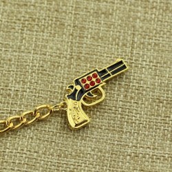 Gold Gun KeychainKeyrings