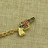 Gold Gun KeychainKeyrings