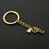 Gold Gun KeychainKeyrings