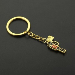 Gold Gun KeychainKeyrings