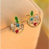 Apple Crystal EarringsEarrings