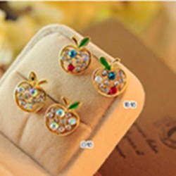 Apple Crystal EarringsEarrings