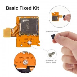 Módulo leitor de slot para cartão Micro SD - para Nintendo Switch - peça de reparação - kit pro