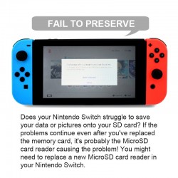 Módulo leitor de slot para cartão Micro SD - para Nintendo Switch - peça de reparação - kit pro