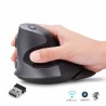 M618GX - 1600 DPI - mouse sem fio vertical ergonômico - ótico - 6 botões - com caso de silicone