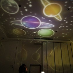 Projetor de céu estrelado romântico - luz noturna LED - Universo - Constellation - Terra - Lua - rotativa