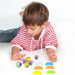 Bola montada DIY - combinação de seis tons - brinquedo educacional