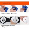 PM2.5 activated carbon filter mouth mask - double air valve - anti dust & pollutionMouth masks