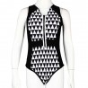 Retro Black and White - SwimsuitSwimming