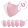 10 peças - máscara facial / boca - anti-polução - à prova de poeira - lavável