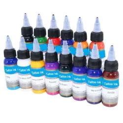 30ml Tintas de tatuagem de plantas naturais - 14 cores