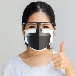 Totalmente selado - anti-saliva - anti-bacteriano - rosto - boca - nariz - máscara protetora de plástico