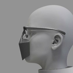 Fully sealed - anti-saliva - anti-bacterial - face - mouth - nose - plastic protective maskMouth masks