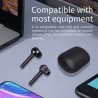 Auscultadores sem fio Bluetooth - preto - leve