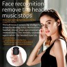 Auscultadores sem fio Bluetooth - preto - leve