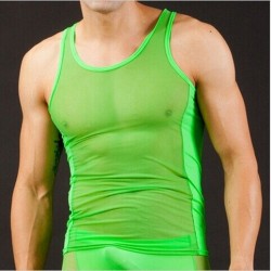 Parte superior do tanque de nylon - homens - 5 cores