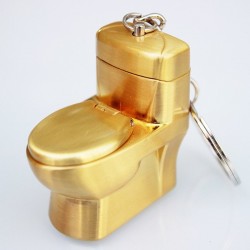 Engraçado isqueiro gás sanitário - chaveiro - butano