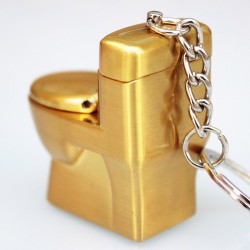 Engraçado isqueiro gás sanitário - chaveiro - butano