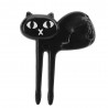 Garfo de fruta de gato preto - 6pcs / pacote