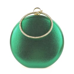Diamante de luxo - pequena bolsa - flor de cristal