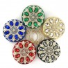 Diamante de luxo - pequena bolsa - flor de cristal