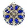 Diamante de luxo - pequena bolsa - flor de cristal