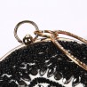Saco de noite de luxo - vintage - diamante - cadeia de ouro