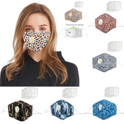 Máscara facial / boca com válvula de ar - com filtros PM2.5 de carbono ativado - lavável