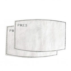 Máscara facial / boca com válvula de ar - com filtros PM2.5 de carbono ativado - lavável