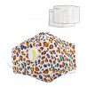 Máscara facial / boca com válvula de ar - com filtros PM2.5 de carbono ativado - lavável