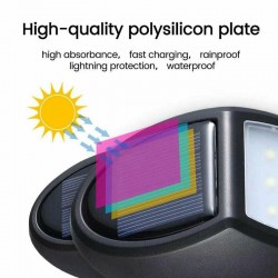O7K7 - 100mAh - 10 LED - lâmpada solar alimentado - luz do sensor de movimento - impermeável