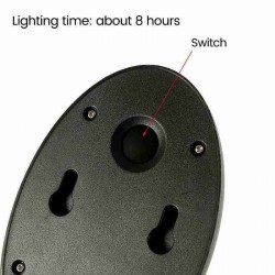 O7K7 - 100mAh - 10 LED - lâmpada solar alimentado - luz do sensor de movimento - impermeável
