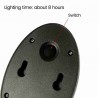 O7K7 - 100mAh - 10 LED - lâmpada solar alimentado - luz do sensor de movimento - impermeável