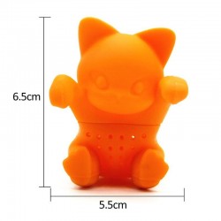 Kitten de silicone em forma - infusor de chá - reutilizável - 1pcs