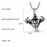 Strong muscle men - necklace - stainless steel - pendantNecklaces