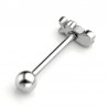 Piercing de língua - sexo - prata / ouro - aço inoxidável