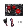 Painel de interruptor de ignição para o carro de corrida - botão de arranque do motor - interruptor de alavanca - 12V LED - QT31