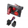 Painel de interruptor de ignição para o carro de corrida - botão de arranque do motor - interruptor de alavanca - 12V LED - QT31
