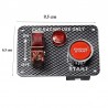 Painel de interruptor de ignição para o carro de corrida - botão de arranque do motor - interruptor de alavanca - 12V LED - QT31